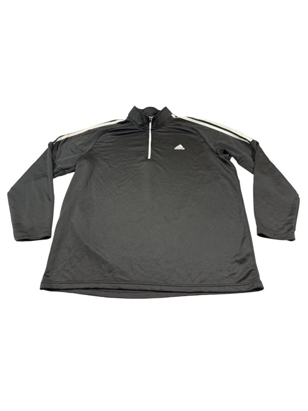 Adidas Golf 2XL Black 1/4 Zip Pullover Long Sleeve Sportswear (CC1062)